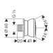 Бічна форсунка hansgrohe Bodyvette Stop 28467000 28467000 фото 3