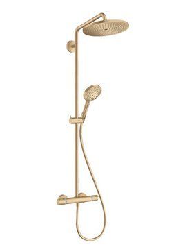 Hansgrohe Croma Select S Душова система Showerpipe 280 1jet EcoSmart з термостатом, (колір - бронзовий), 26891140 26891140 фото