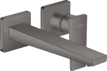 Смеситель hansgrohe Metropol для раковины настенный, черный матовый хром 32526340 32526340 фото
