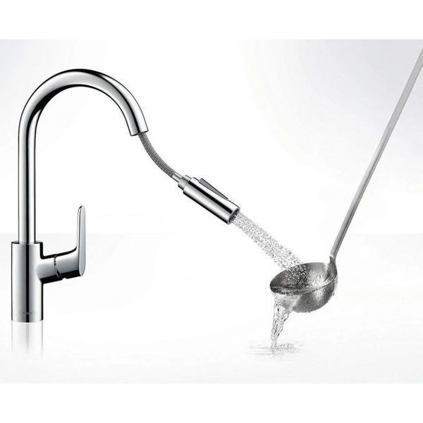 Hansgrohe Focus Смеситель для кухонной мойки M4116-H240 Eco, хром, 73895000 73895000 фото