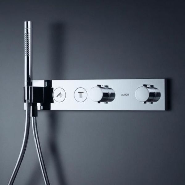 AXOR ShowerSolutions Змішувач термостат для душу на 2 споживача, чорний, 18355350 18355350 фото