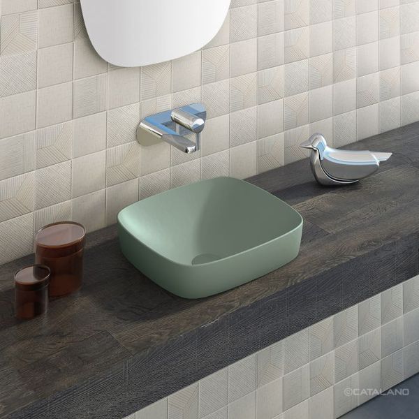 Catalano GREEN LUX Раковина 40x40 см, зелений мат, 140AGRLXVS 140AGRLXVS фото