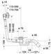 Duravit D-Code Комплект слива-перелива Хром 400x80x400 mm, 790226000001000 790226000001000 фото 3