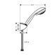 Душевой набор hansgrohe Crometta 85 Vario с душевым шлангом 27558000 27558000 фото 2