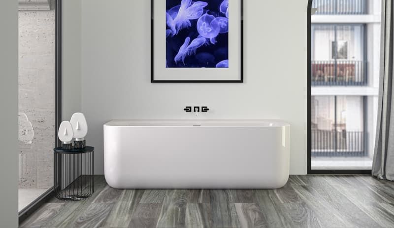 Knief & Co TIDY Ванна 180x80x60см, акрилова без гідромасажу з щілинним переливом, біла/біла, 0100-242(042)-06 0100-242(042)-06 фото