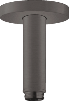 Держатель душа hansgrohe потолочный S 10 см, матовый черный хром 27393340 27393340 фото