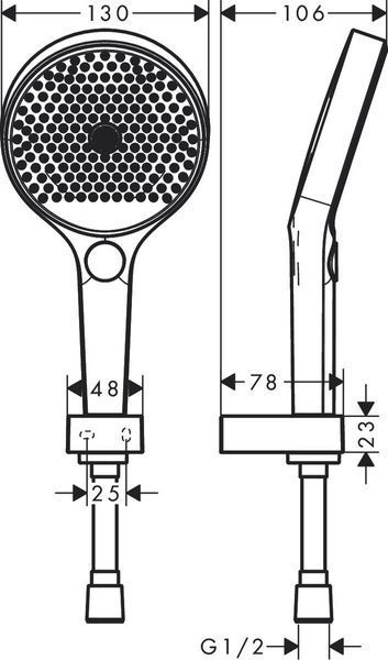 Душевой набор hansgrohe Rainfinity 130 3jet с душевым шлангом 160 см 26851000 26851000 фото