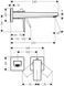 Смеситель hansgrohe Metropol для раковины настенный, черный матовый 32526670 32526670 фото 2