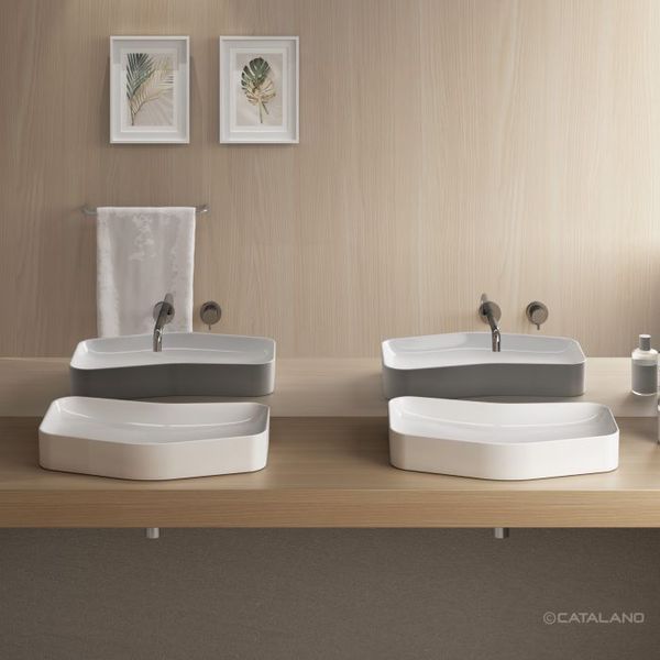 Catalano EDITION Раковина накладна 65x37см, білий глянсовий, 16537AED00 16537AED00 фото