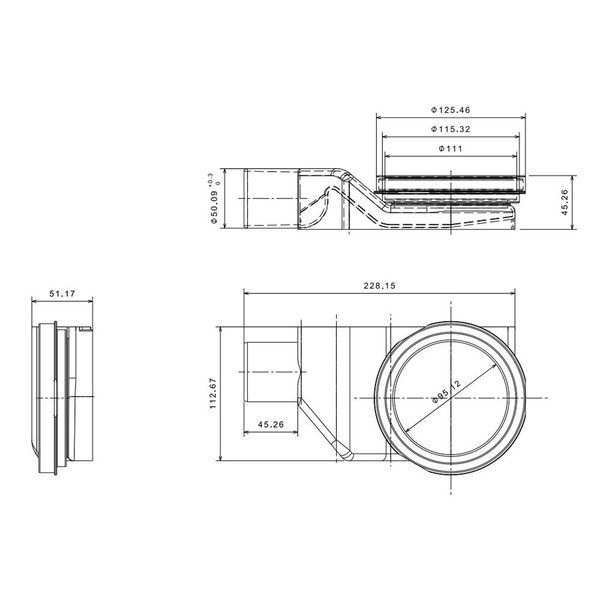 PESTAN CONFLUO Primo Compact Line Трап 750 мм, нержавеющая сталь, 13702511 13702511 фото