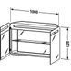 Duravit PURA VIDA Дзеркальна шафа з підсвічуванням 100x18, 8х62см, білий глянсовий, PV9425/85/85 PV9425/85/85 фото 3