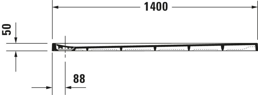 Duravit Stonetto душевой поддон Бетон 1400x800 mm, 720217180000000 720217180000000 фото