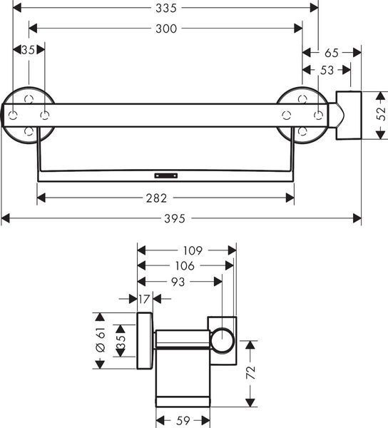 Поручень hansgrohe Unica 26328400 26328400 фото