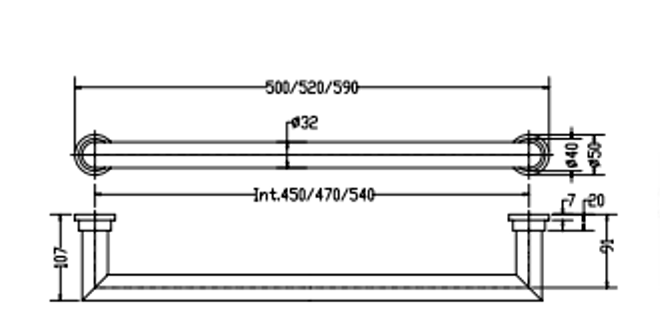 MARGAROLI SERENO Полотенцесушитель электрический L.59 (int.54) см, с выключателем, хром, 621/B/CR 621/B/CR фото