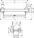 Поручень hansgrohe Unica 26328400 26328400 фото 2