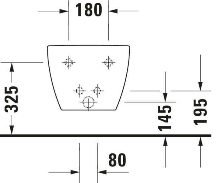 Duravit Happy D.2 Биде подвесное Белый цвет 540 mm, 22581500001 22581500001 фото