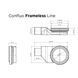 PESTAN CONFLUO Primo Compact Net Line Трап 850 мм, нержавеющая сталь, 13702519 13702519 фото 5