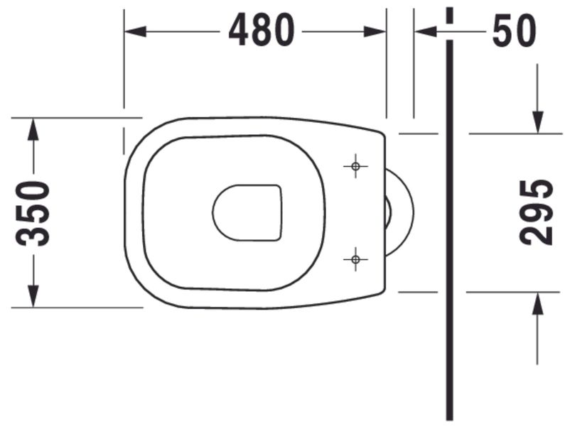 Duravit D-Code Підлоговий унітаз Білий колір 530 mm, 21100120002 21100120002 фото