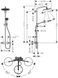 Душевая система hansgrohe Croma Select S Showerpipe 280 1jet с термостатом, черный матовый 26890670 26890670 фото 2