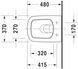 Duravit DuraStyle Унитаз подвесной Белый цвет 480 mm, 2539092000 2539092000 фото 2